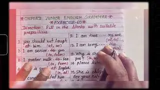 English Grammar oxford junior english grammar Exercise 60 solution grammar