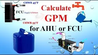 How To Calculate GPM for AHU/FCU in Urdu/Hindi Lecture-6 by Nauman Afzal