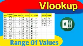 How to Range Vlookup in Excel | Range Values | thecomputerschool