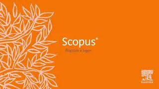 Tutorial Scopus | Registro e Login