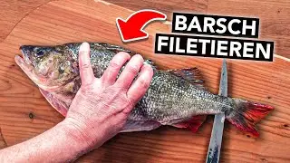 BARSCH FILETIEREN für Anfänger 🔪 (super einfach & grätenfrei)