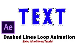 How to Animate Dashed Lines in Loop Animation | Adobe After Effects Basic Tutorial