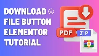 How to Add a Downloadable File in WordPress | Using Elementor