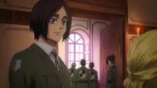 Attack On Titan The Final Season  - Mikasa Blushing Infront of Eren