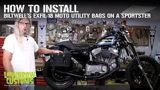 How To Install Biltwell's Exfil-18 Motorcycle Utility Bags On A 2003 Harley-Davidson Sportster
