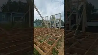 Стены в каркасном доме 7×8