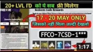 FREE FIRE REDEEM CODE TODAY 19 MAY | FREE FIRE REDEEM CODE | FF REDEEM CODE TODAY|