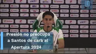 Santiago Naveda, sin presión en busca de que Santos recupere protagonismo