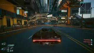Cyberpunk 2077: Car flips over