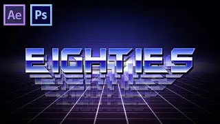 80's Moving Text Tutorial [Photoshop & After Effects]