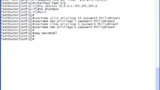 Cisco Routers:  Security - AAA Authorization Local Database