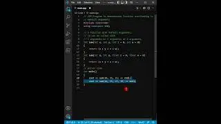 CPP Program to demonstrate Function overloading in Default Arguments