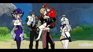 Genshi Impact ( AETHER X AMBER ) "Nos Volveremos a Encontrar" [ Comics Fandub ]