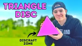I Made a Triangle Disc Golf Disc! (Is This The Best Zone Ever Made?)