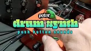 Drum Synth based on Mini Space Rockers circuit - push button and switch tests