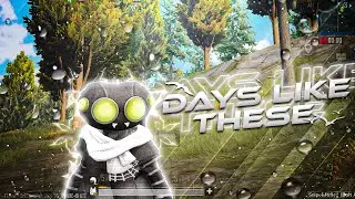 DAYS LIKE THESE💔🖤 | 2 FINGER CONTROLS | PUBG MOBILE MONTAGE | TROUBLExSP