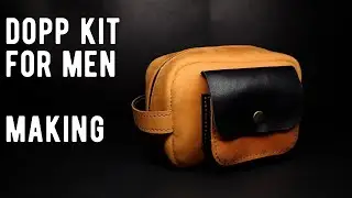 How to make leather toiletry bag for men
