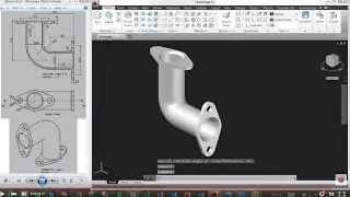 Elbow with flange in AutoCAD 3D