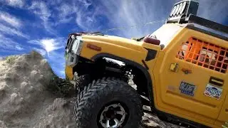 MODEL Scale OFF Road: Hummer H2 VS Jeep Wrangler Rubicon VS Land Rover Defender