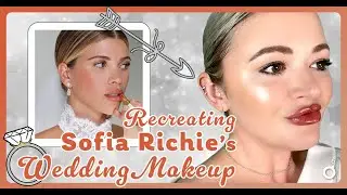 RECREATING SOFIA RICHIE'S WEDDING LOOK | Summer Glowy Makeup Tutorial + GRWM | BombshelRebeka