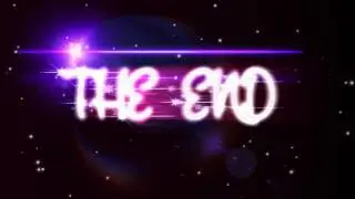 4K UHD Stary THE END title Animation