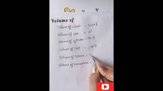 volume of 3d shapes 
