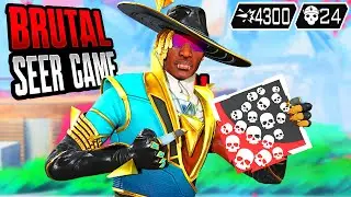 SEER DROPS 24 KILLS & 4300 DAMAGE IN INSANE GAME (Apex Legends Gameplay Season 20)
