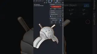 Creating a robot head from the plane with Link Curve Blender #blenderaddon  #blender3d #3dmodeling