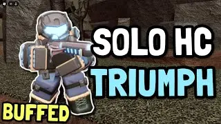 Solo Hardcore Triumph With BUFFED Frost Blaster | Roblox TDS
