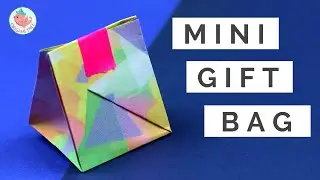 🎁 How to Fold Easy Mini Gift Bag | Gift Wrapping Origami Tutorial