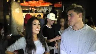 Jack and Jack and Madison Beers talk about Teen Choice Awards as they leave Katsuya Restaurant in Ho