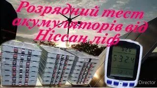 Розрядний тест акумуляторів від Ніссан ліф, які вже більше року в альтернативі