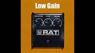 Short Demo Proco Rat three settings guitar pedal effects