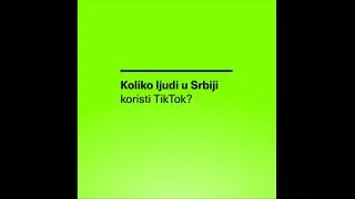 #NisteJedini | Rezultati ISTRAŽIVANJA O MEDIJSKOJ PISMENOSTI građana SRBIJE | TIKTOK