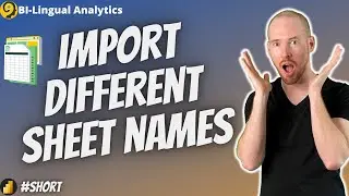 How To Import Different Excel Sheets to Power BI with Power Query - #Shorts