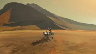 New Dragonfly Mission Flying Landing Sequence Animation