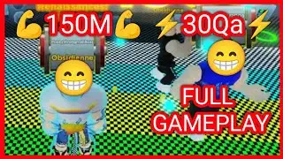 💪150m💪/⚡30 Qa ⚡FULL GAMEPLAY IN STRONGMAN SIMULATOR ROBLOX