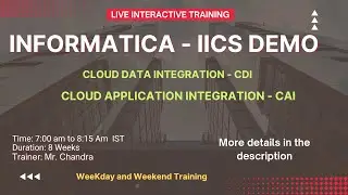 IICS Training demo Session | What is IDMC | What is IICS | Informatica Tutorial