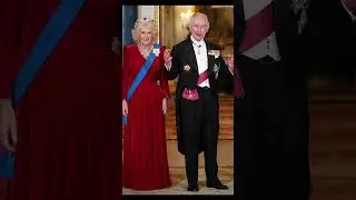 Королева Камила и Кейт Миддлтон на банкете в честь президента Южной Кореи и его супруги