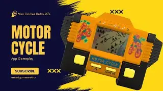 Motorcycle Mini Games Retro 90s Gameplay - Handheld lcd mini game Paraguai alarm clock