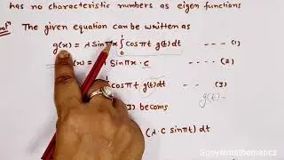 Mgsu MSc math 2019 integral equations solve question||Homogeneous fredholm integral equations L-2