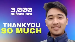 Thankyou All For 3,000 Subscriber😍