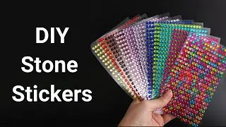 Homemade stone sticker||how to make stone stickers at home||stone sticker||homemade||Sajal's Art