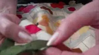 Patchwork  demonstration removing papers from hexagons 3