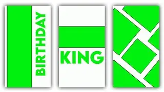New Stylish Trending Happy Birthday Green Screen Status | New Trending Video Editing