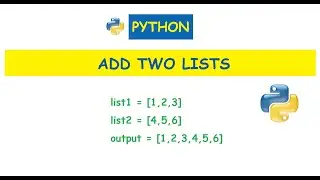 Python : Add two lists
