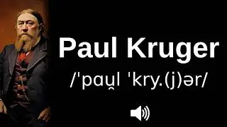 🇿🇦 How to pronounce Paul Kruger (in Afrikaans)