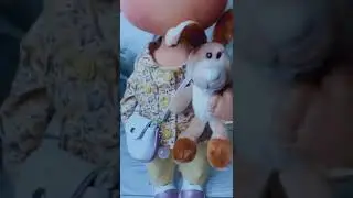 Текстильная кукла ручной работы #текстильнаякукла