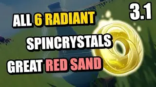 All 6 Radiant Spincrystal locations (Great Red Sand) Genshin 3.1