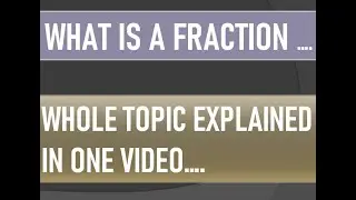 CLASS 7 MATHS|| FRACTIONS|| TYPES OF FRACTIONS|| CONVERSION OF FRACTIONS|| TUTOR 19.